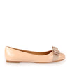 Varina patent nude ballerina