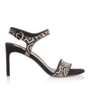 Ella Mosaic black suede sandal