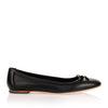 Enea black nappa ballerina