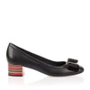Elvin 40 black leather pump