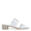 Belluno 30 Silver Leather Sandals