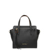 Amy S black leather tote bag