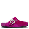 Boston-crystal-buckle-fuchsia-velvet-slides