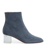 Grey 50 suede plexi heel boots