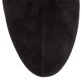 Chamois 30 black suede wedge boots