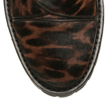 Leopard calf leather boots