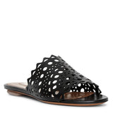 Laser cut leather slides