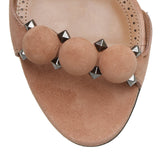 Bombe 70 dark nude suede sandals