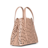 Mina 20 vienne vague beige leather tote bag