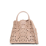 Mina 16 vienne vague beige leather tote bag