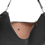 Le Demi-Lune large leather bag