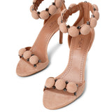 La Bombe 90 beige suede sandals