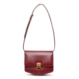 Le Papa medium dark red leather bag