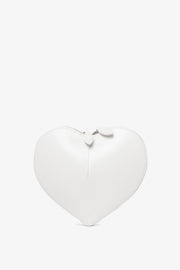 Le Coeur white leather crossbody bag