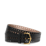 Neo vienne black leather belt