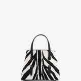 Mina 16 black and white tote bag