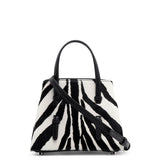 Mina 16 black and white tote bag