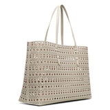 Mina 44 grey leather tote bag