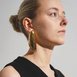Bombe gold earrings