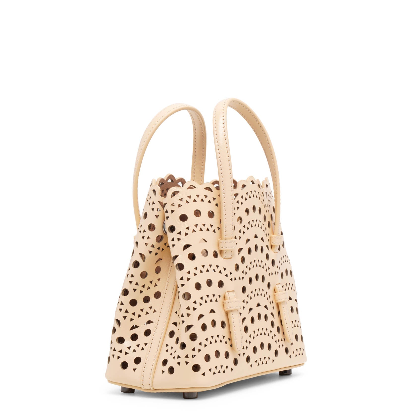 Shop Alaïa Mina 16 Vague Dune Tote Bag