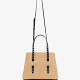 Mina 25 raffia tote bag