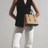 Mina 25 raffia tote bag