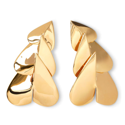 Le Cour long gold earrings