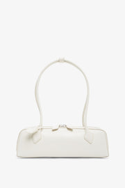 Le Teckel medium white leather bag