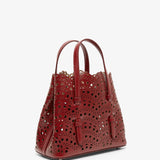 Mina 20 vague dark red tote bag