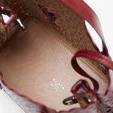 Mina 20 vague dark red tote bag