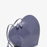 Le Coeur dark blue leather crossbody bag