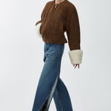 Shearling aviator jacket