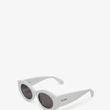 Oval 82 white sunglasses