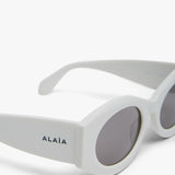 Oval 82 white sunglasses