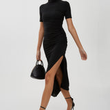 Draped soft jersey dress