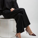 Coeur 90 dark red patent slingbacks
