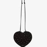 Le Coeur black embellished crossbody bag