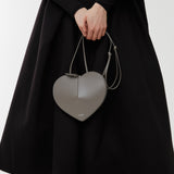 Le Coeur taupe leather crossbody bag