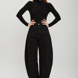 High neck black body