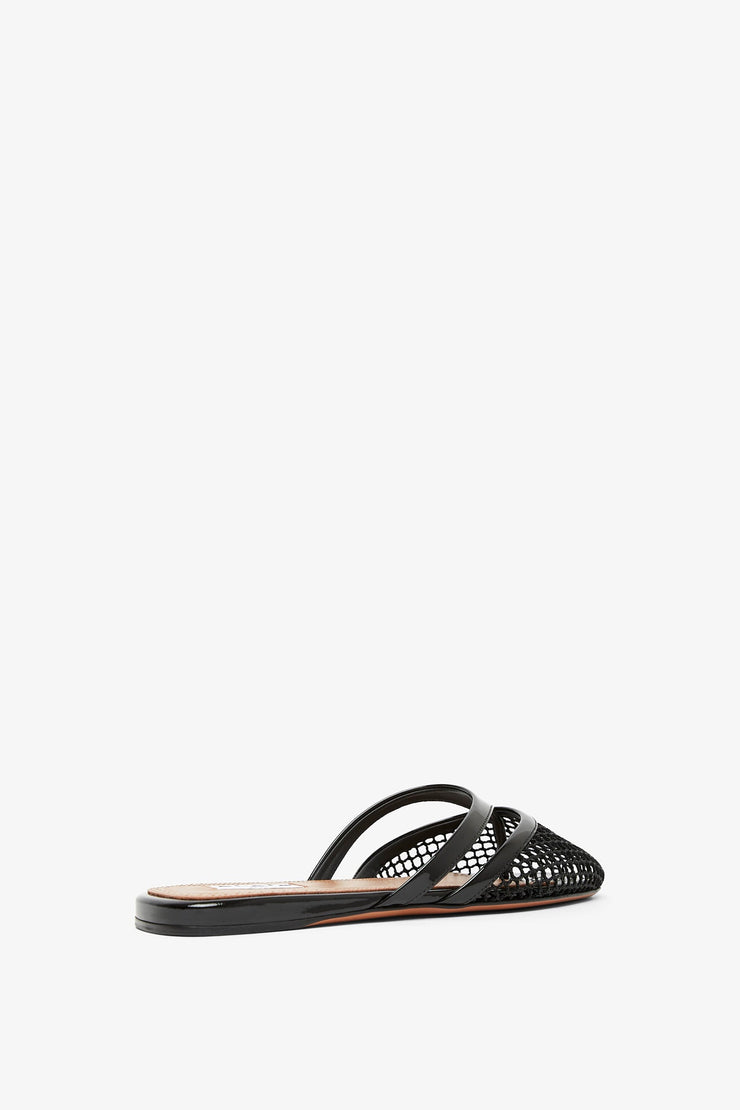 Infradito flat black mules