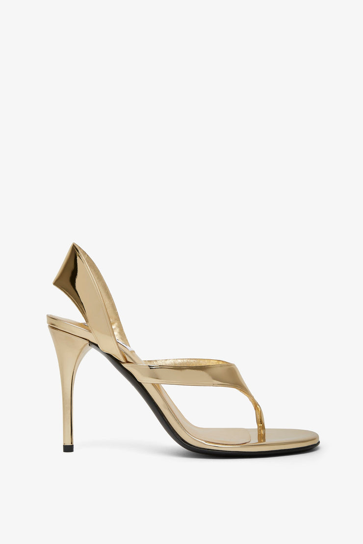Infradito 90 gold leather sandals