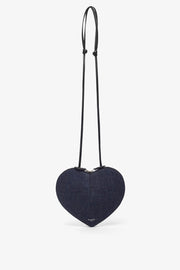 Le Coeur blue denim crossbody bag