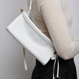 Le Click east west small white bag