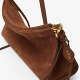 Le Click EW Medium brown nubuck leather bag