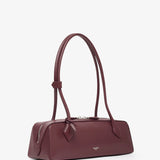 Le Teckel medium dark red leather bag