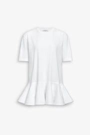 Peplum white T-shirt