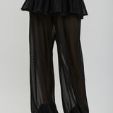 Knit peplum pants