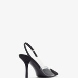 Le coeur 90 black slingbacks