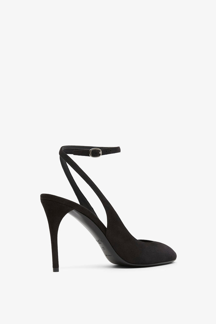 Decollete 90 black slingbacks