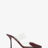 Coeur 90 burgundy mule pumps